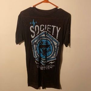 Society Maroon T Shirt